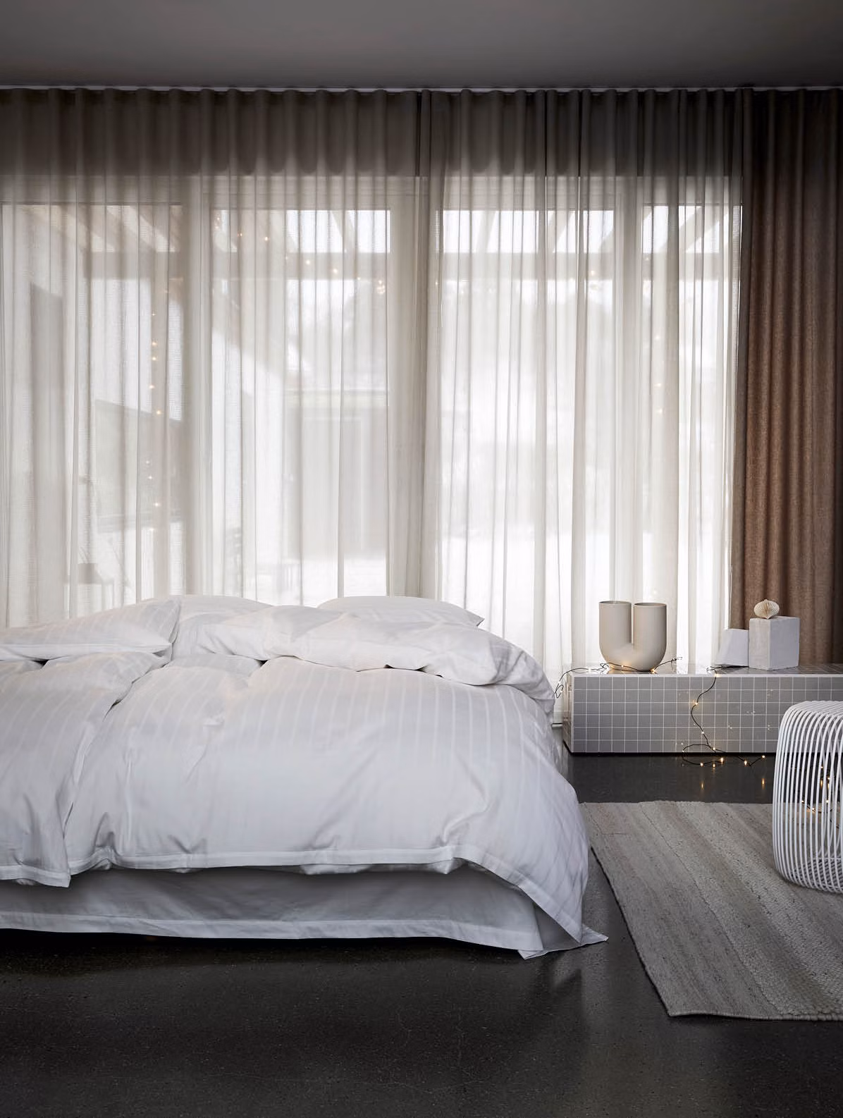 Milano sengesett hvit