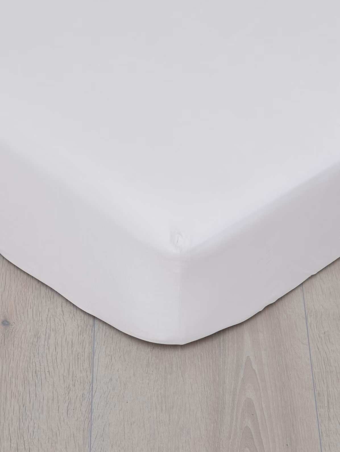 Formsydd laken bomull hvit