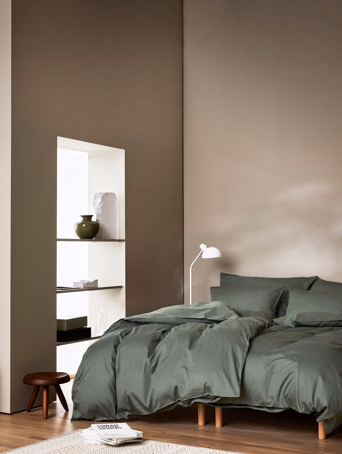 Harmoni hotellputetrekk dempet grønn