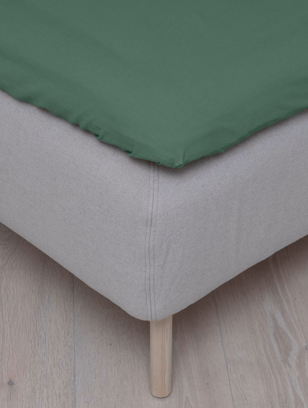 Frøya laken støvgrønn