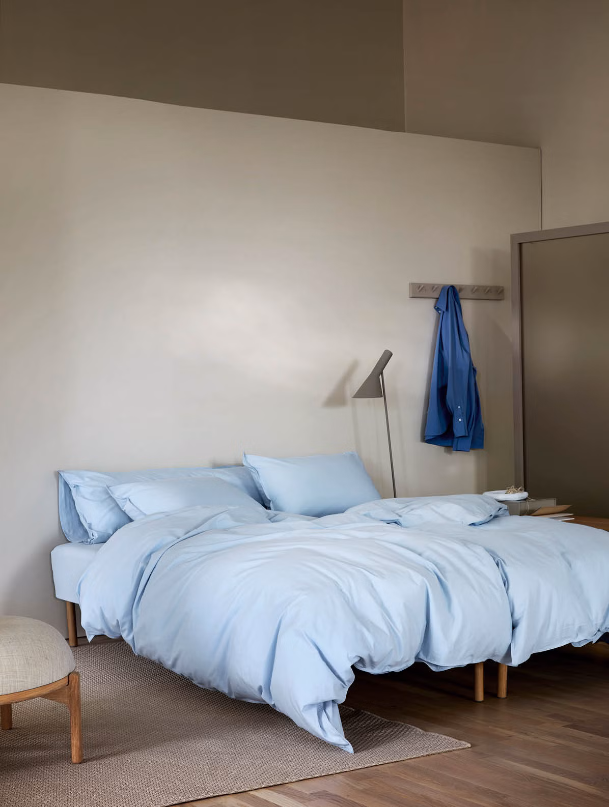 Frøya sengesett lys blå