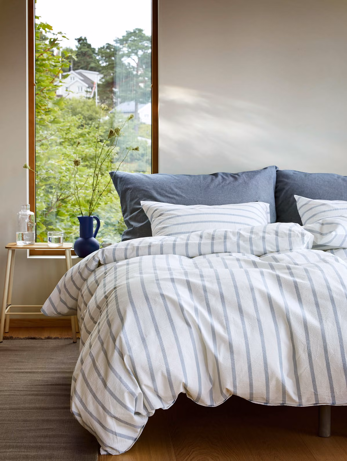 Eilert sengesett denimblå