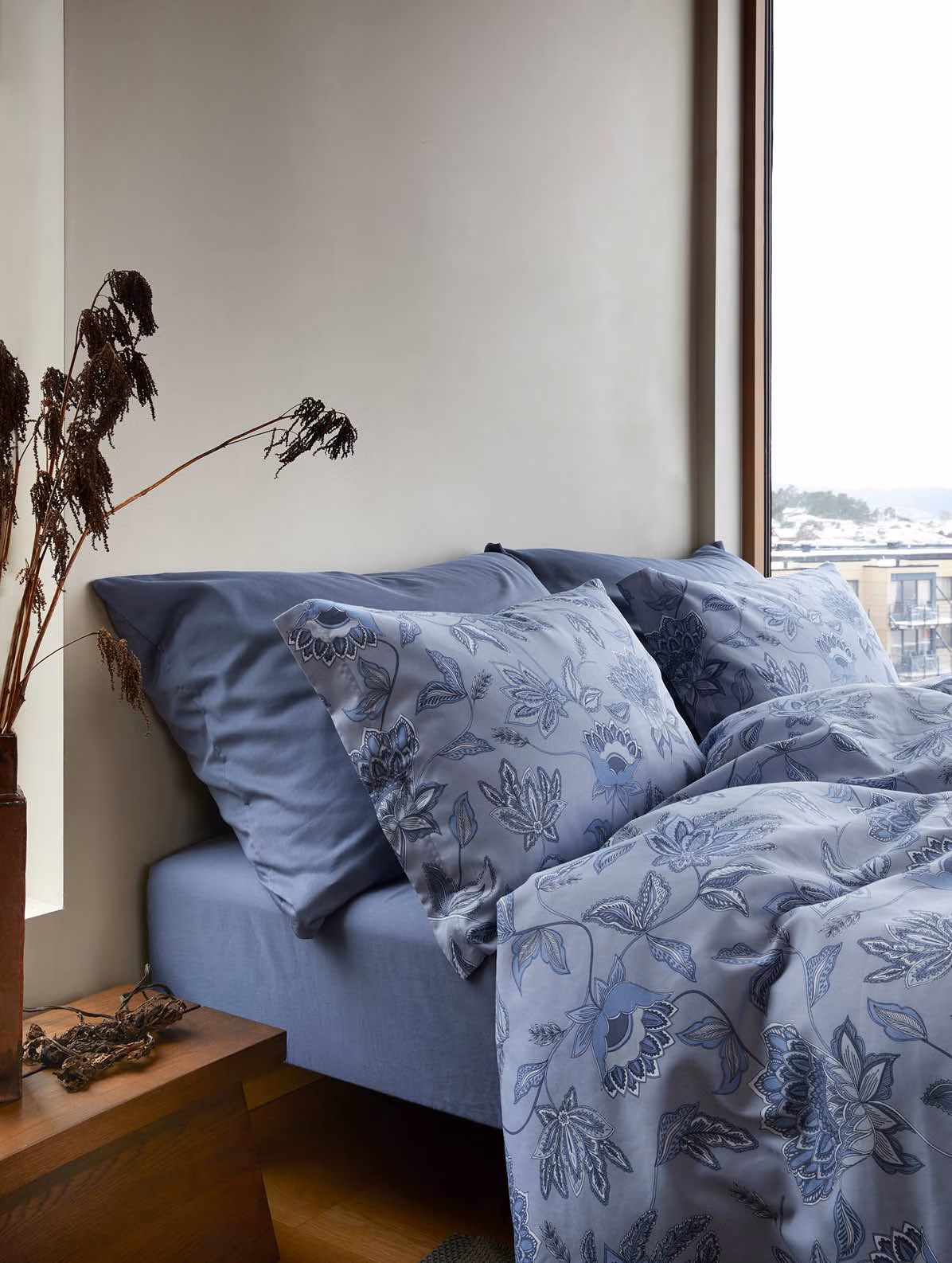 Mille sengesett denimblå