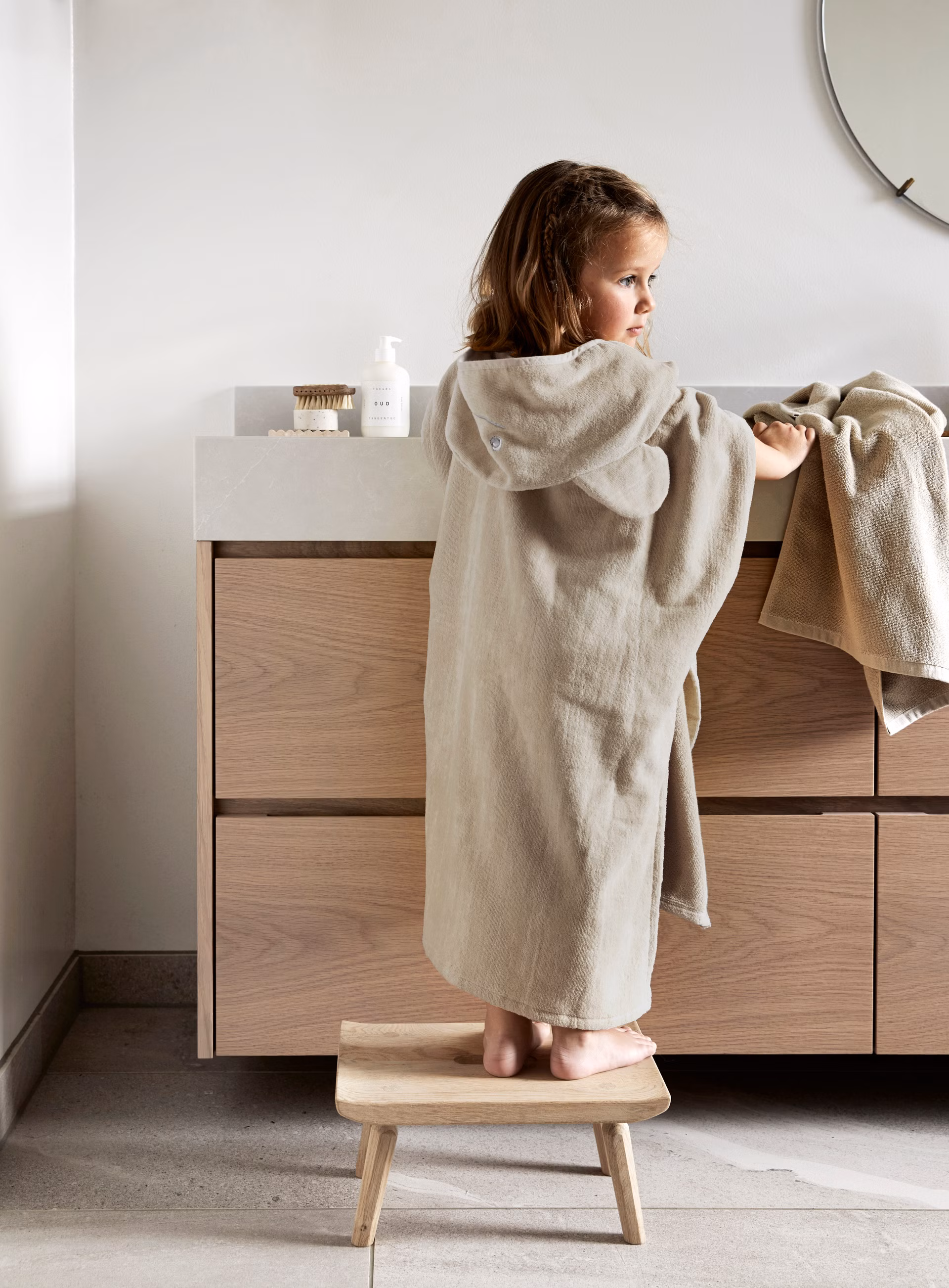 Magic badeponcho beige